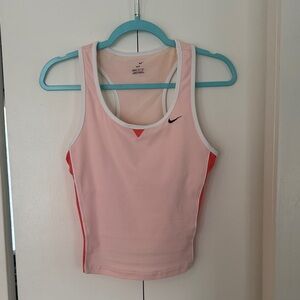 Nike Pink and Red Athletic Tank